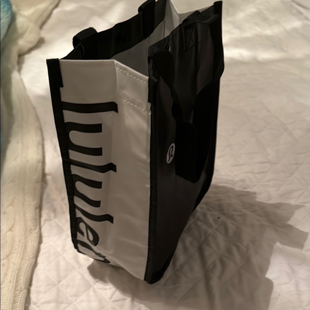 Lululemon Black and White Tote Bag